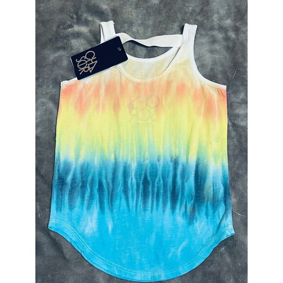 NWT Chaser Girl Kid Tank Top Tye Die Hippie Edgy Back Strap Colorful Lightweight - Picture 2 of 5